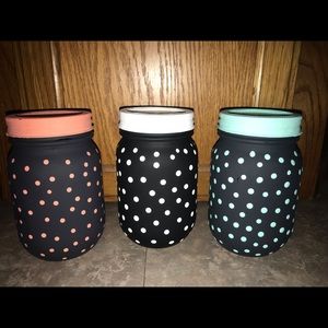 Painted mason jars